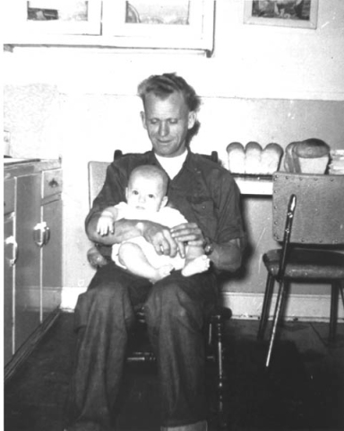 245: Jim McCarthy and his son Tom. (1961) [courtesy of Jessie (Griffin) Bishop]  - Jim son of Thomas McCarthy &amp;amp; Margaret Whelan